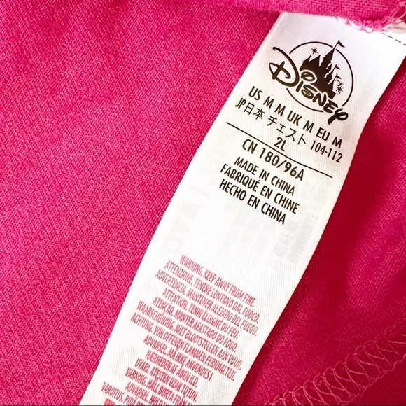 Disneyland Resort T-Shirt Long Sleeve Logo Pink Size Medium - Picture 5 of 8